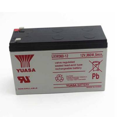 汤浅蓄电池UXW360-12 YUASA蓄电池 12V360W.5min UPS仪器 电梯 应急照明