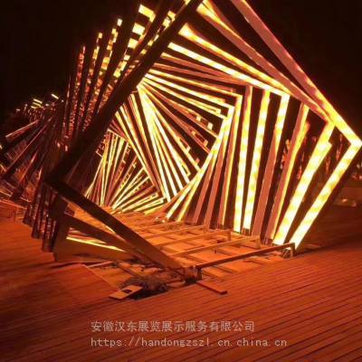 异形拱门定制 发光拱门造型制作 美陈装置定制工厂