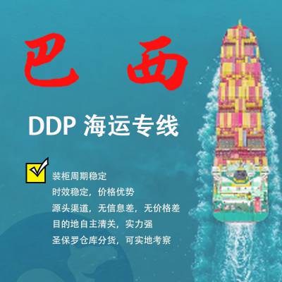 南美巴西物流DDP双清包税到门 自营渠道 清关快捷 接各种认证电子