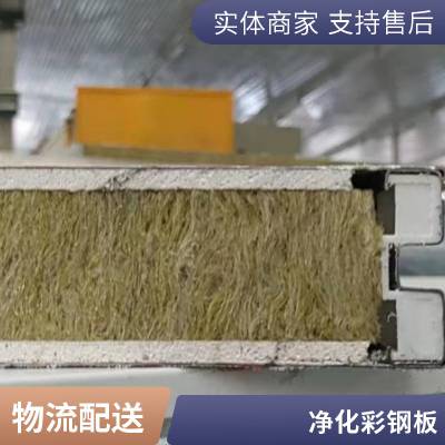 定制手工净化板 岩棉玻镁硫氧镁硅岩不老泡夹芯板 芯材多种可选