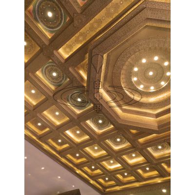 寺庙吊顶建筑地宫祠堂天花藻井斗拱彩绘吊顶