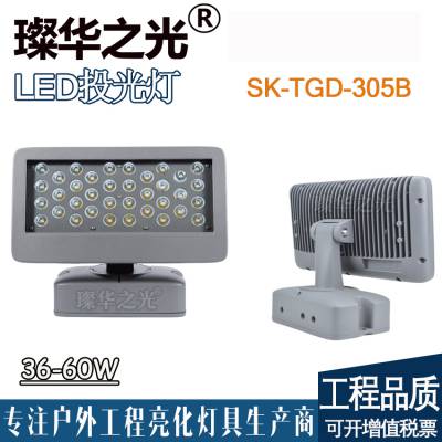 璨华照明SK-TGD-305B LED投射灯大电视款长方型投光灯户外防水36W50W60W立式投光灯