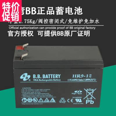 BB蓄电池12V9AH/HR9-12 风力发电UPS电源用蓄电池