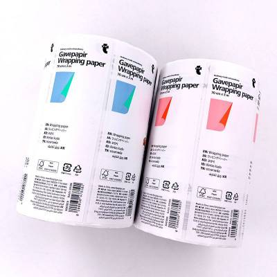 fsc认证不干胶标签环保铜版纸商标贴纸彩色卷筒食品包装封口贴