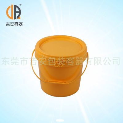 供应塑料涂料桶5L 化工包装塑料桶 5升容量塑料桶质量***