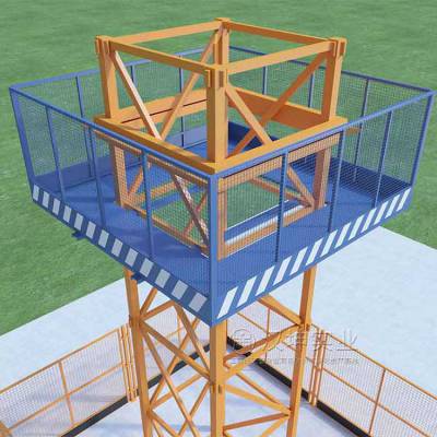 ***塔吊防攀爬安全装置_塔吊防攀爬平台_塔吊安全规范防攀爬_汉坤实业