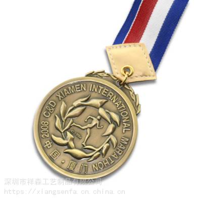 厦门国际马拉松奖牌 香港第五届武术节奖牌 学校篮球比赛奖牌纪念