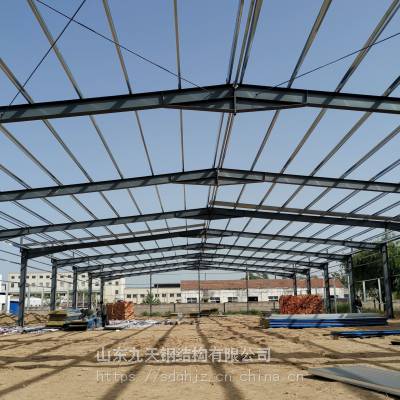大型q235钢结构仓库长200米 宽6米 大跨度电厂厂房 固定车棚