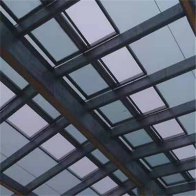 一字型通风窗通用控制型通风天窗厂房钢构顶电动窗排烟窗三角型固定窗