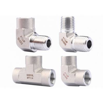 ��ѹ�Ӻ�ģ����316L���������������NPT����˿��ͨ��ͷ1/4 3/8 1/2