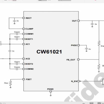 CW61021 3W无线充接收IC 低成本 符合QI