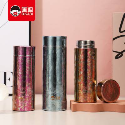 纯钛双层保温杯匡迪5937号真空钛杯商务情侣杯高端礼盒礼品杯印字