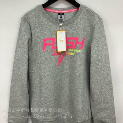 运动***361纯女款长袖卫衣原包原吊品牌服饰尾货批发