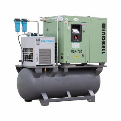 机油润滑鞋厂空压机永邦双螺杆空压机15kw空压机批量供应