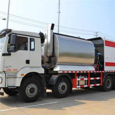 撒石屑沥青洒布车,热沥青洒布车,新乡俊强智能沥青同步碎石封层车价格
