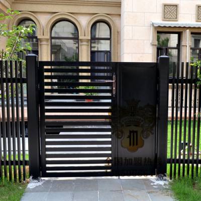 【牧匠】【南通诚招代理商】铝合金别墅庭院大门 铝艺花园入户门 0元上样