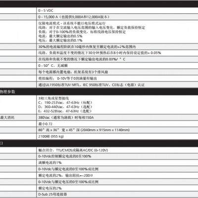 AMETEK/阿美特克美国Copperhead大电流直流电源系统