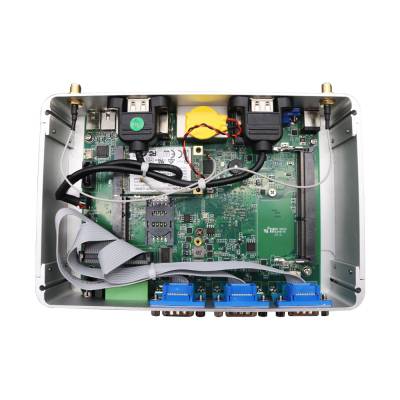 微型工业电脑J1900双网六串口支持来电开机嵌入式工控微电脑