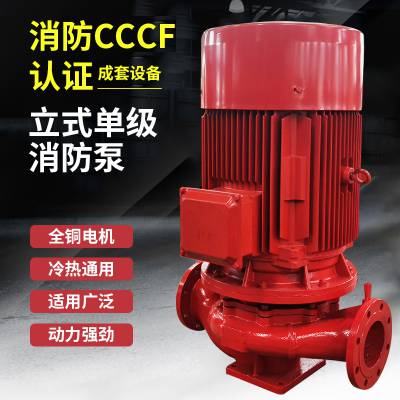 铸铁管道 全铜电机单级消防泵XBD15.0/35G-JYL CCCF认证 江洋泵业