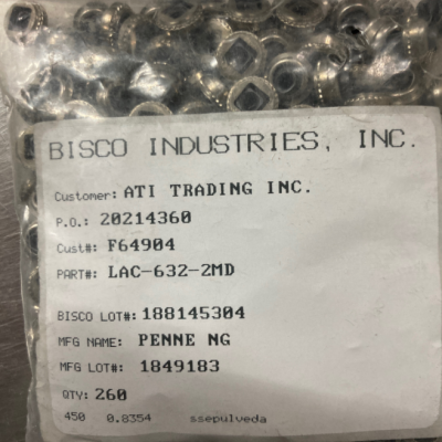 优势供应 bisco Industries 螺钉 NAS1301C6-5