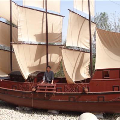 制作海盗船 木船 大型户外 景观装饰船 帆船 仿古船出售