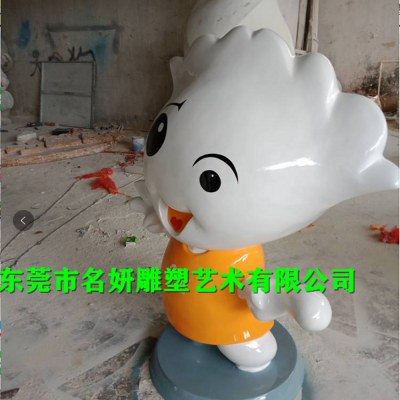 东北面馆IP形象玻璃钢饺子卡通吉祥物雕塑特别为你专业制作