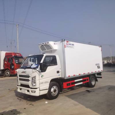 江铃顺达五十铃冷藏车 120马力 食品蔬菜运输车 4.2米冷链车
