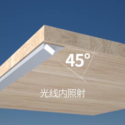 明装橱柜灯智能感应灯条led柜底灯衣柜酒柜书柜45°发光灯带