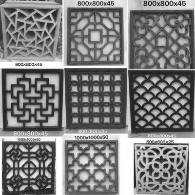 镂空花窗 淞山 古建窗花瓦 围墙水泥窗花