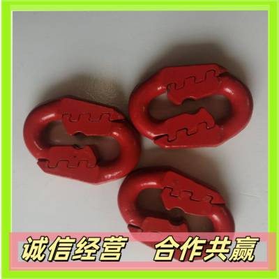 矿用圆环链用扁平接连环34*126弧齿环 34x126运输链条连接环