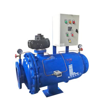 全自动反冲洗过滤器 电动直角式反冲洗过滤器