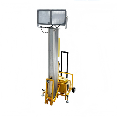 电动升降5米高变频静音发电机组移动照明灯