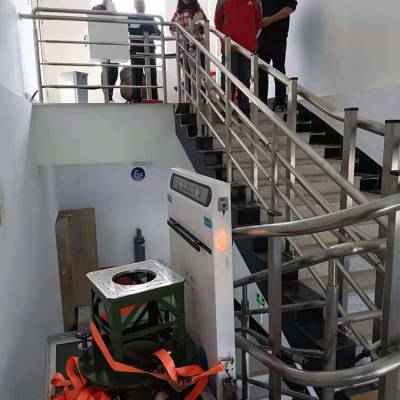 楼道升降平台 启运机械生产爬楼电梯 残疾人斜挂式升降梯