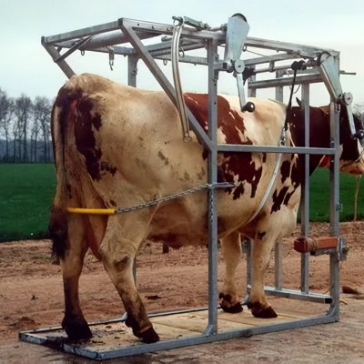养牛场液压式保定架 手动牛马固定架 加厚加粗功能多样
