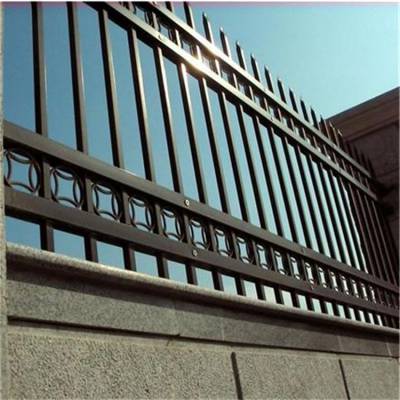 福州 绿白色方管围栏 公园防腐防锈方管围栏