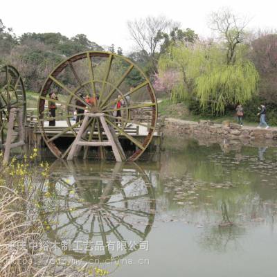 重庆黄安坝生态旅游景观水车标志性水车民俗传统水车私人订制找中裕木艺