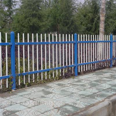 小区围墙围栏 喷塑锌钢隔离栏杆 农村外墙防护栏