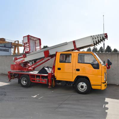 伸缩式高空云梯车 搬家装修运输材料 云梯工程车