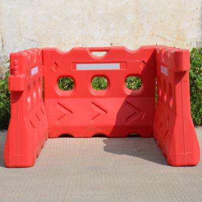 【新料 三孔水马滚塑道路施工路障防撞小水马市政交通设施注水围挡】