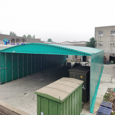 移动式车棚 活动伸缩篷 省时省力-湖北恩施