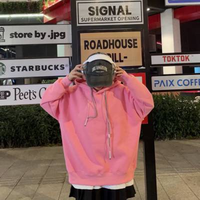 直播实体跑量好货 尚美主义秋 简约印花设计大版卫衣单品