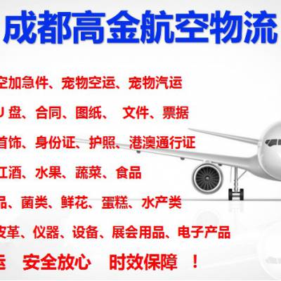 成都机场空运 标书加急空运 文件资料U盘空运 图纸票据空运 宠物猫狗空运