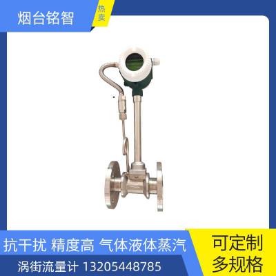 铭智涡街流量计高温高压夹持式 分体式 温度补偿 蒸汽气体液体测量