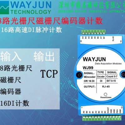 16路独立DI高速计数器ModbusTCP网络模块流量测量