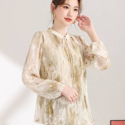 日常通勤穿搭女装 纽芭莎衬衫 秋季简约时尚设计感小衫 女装尾货供应