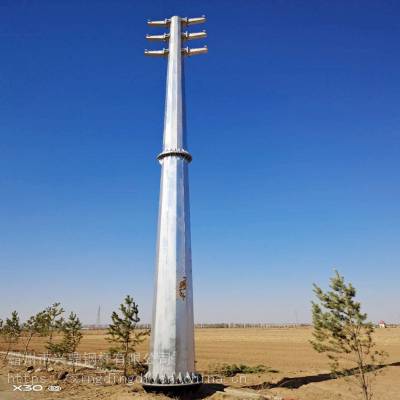 兴鼎加工18米输电杆 定制各规格型号电力钢杆 承接钢杆基础打桩 量大优惠