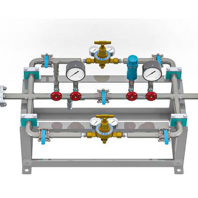 氮气瓶集装格模块减压器组 控制装置 电加热二氧化碳减压器