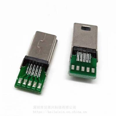 MINI USB 10Pͷ а庸ʽ PCB ͭ/ 10PINͷ