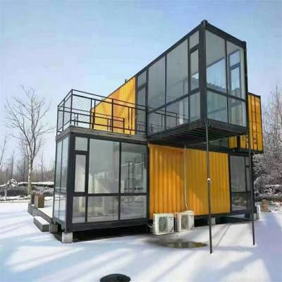 集装箱房式展厅 商铺移动箱式房 万隆 创意造型景观房 源头厂家供货