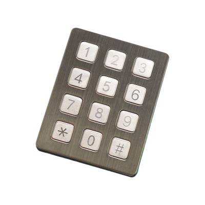 *** 嵌入式不锈钢键盘 矩阵式按键 b720